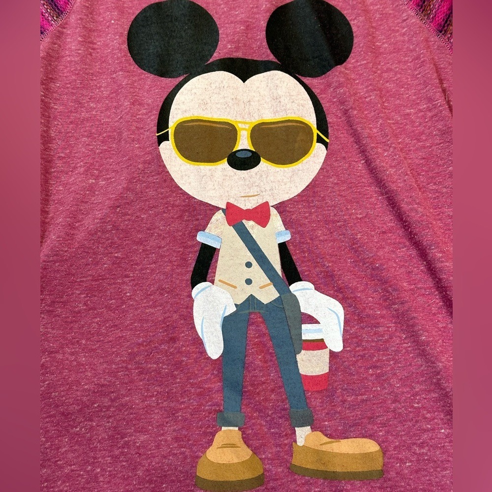 Disney Boutique‎ Cool Mickey Long Sleeve Top Size Womens M